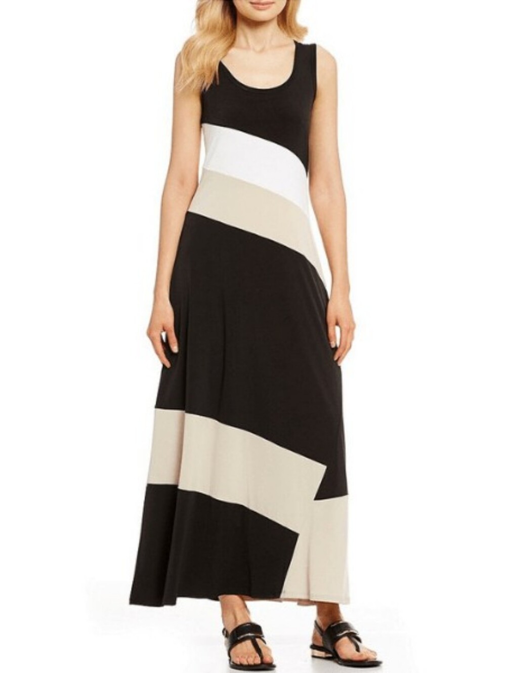 Calvin Klein Colorblock Maxi Dress Size M
